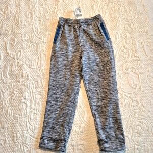 Decathlon boys size 5 blue gray jogging pants VGUC no pockets